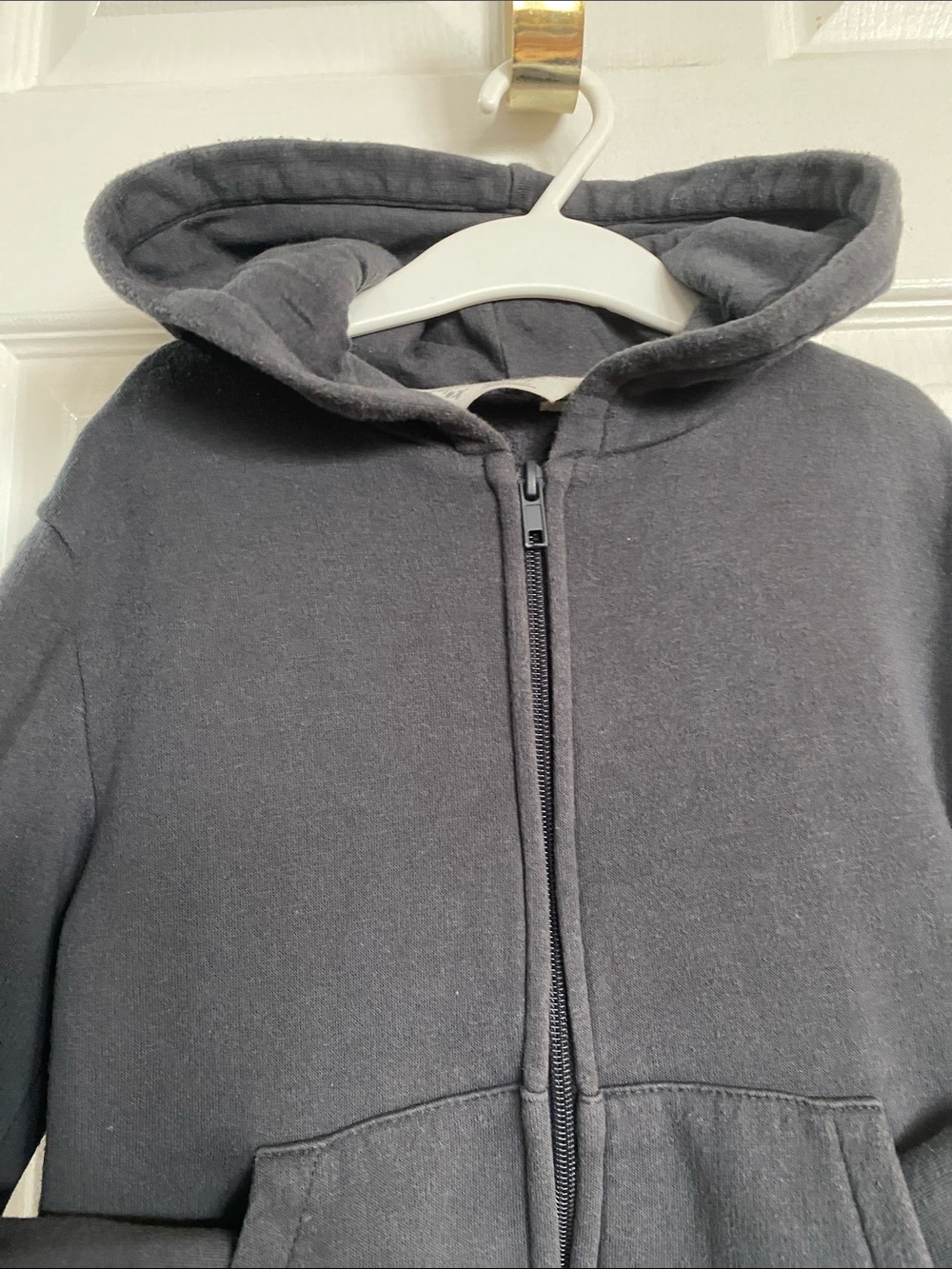 H&M Kids Classic Zip-Up Hoodie - Charcoal Grey - Size 5T/6 (EUC) - Picture 3 of 12